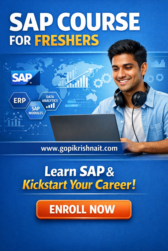 SAP Course For Freshers - Best SAP Training Institute in Hyderabad with ...