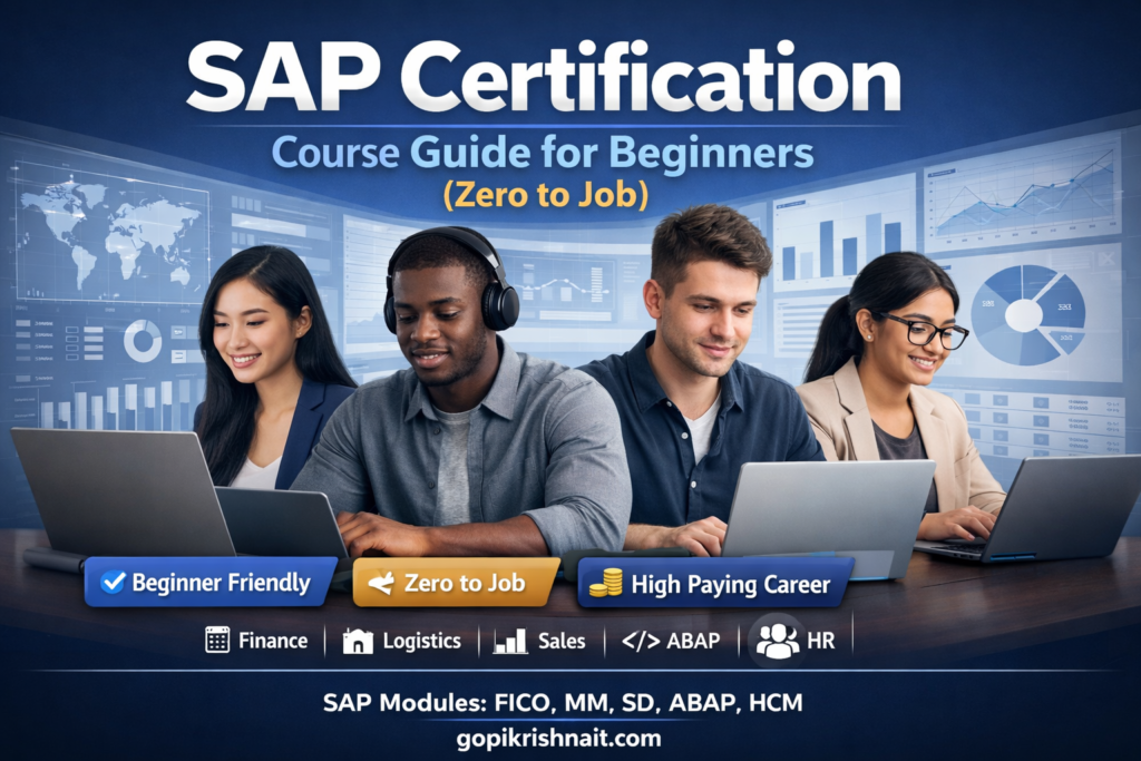 SAP Course With Certificate - Best SAP Training Institute in Hyderabad ...
